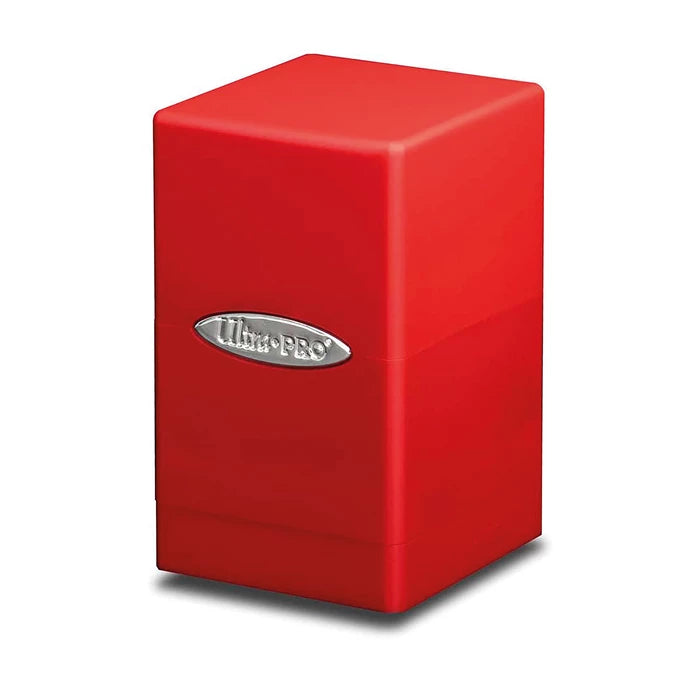 Satin Tower Deck Box - Red