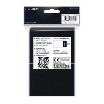 Black PRO-Matte Deck Protector Standard (100)