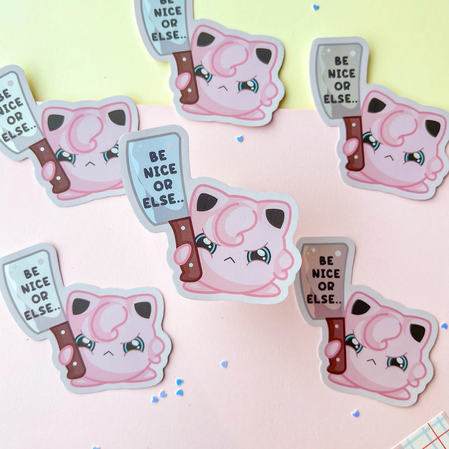 Pummeluff "Be Nice or Else..." Sticker