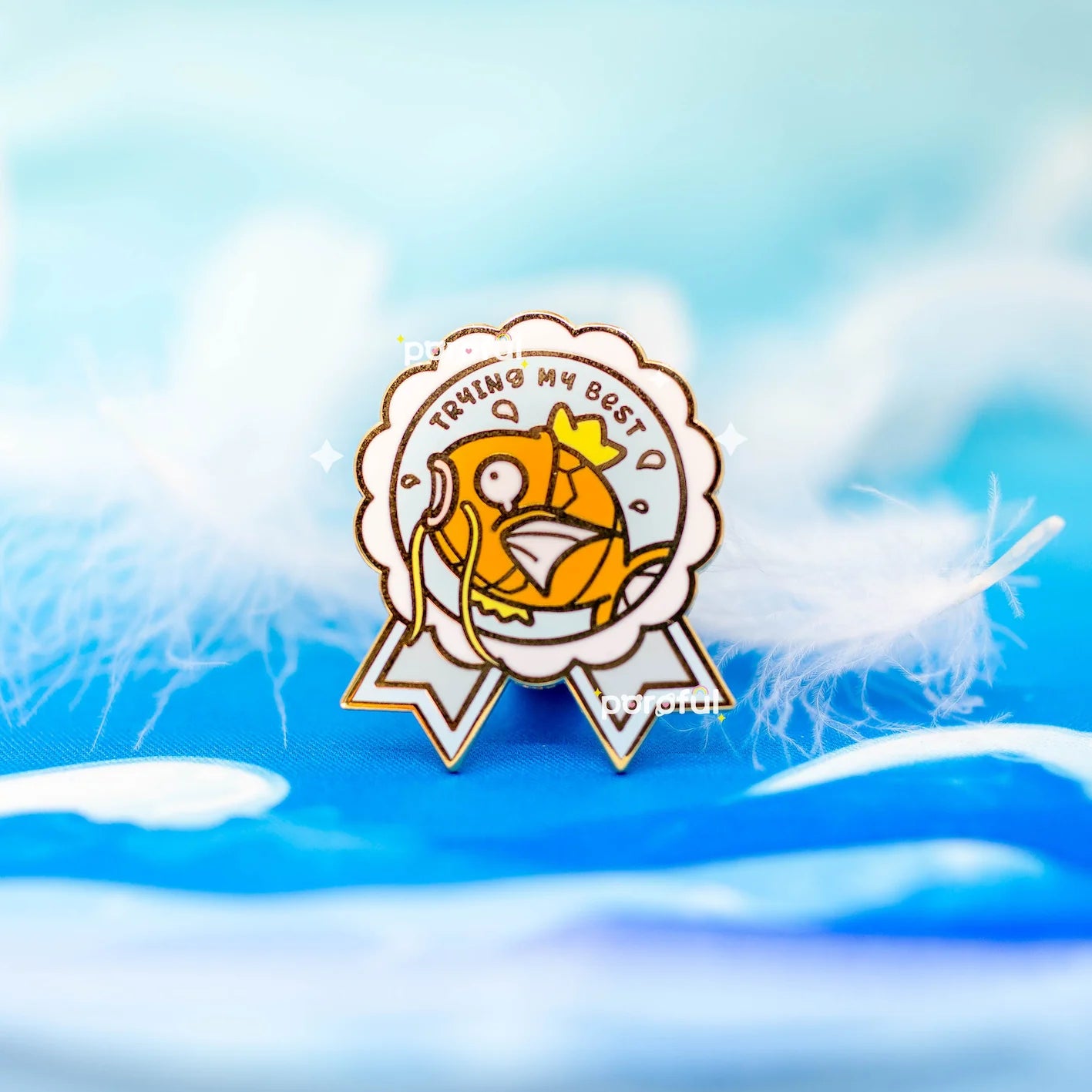 Karpador "Trying My Best" Pin