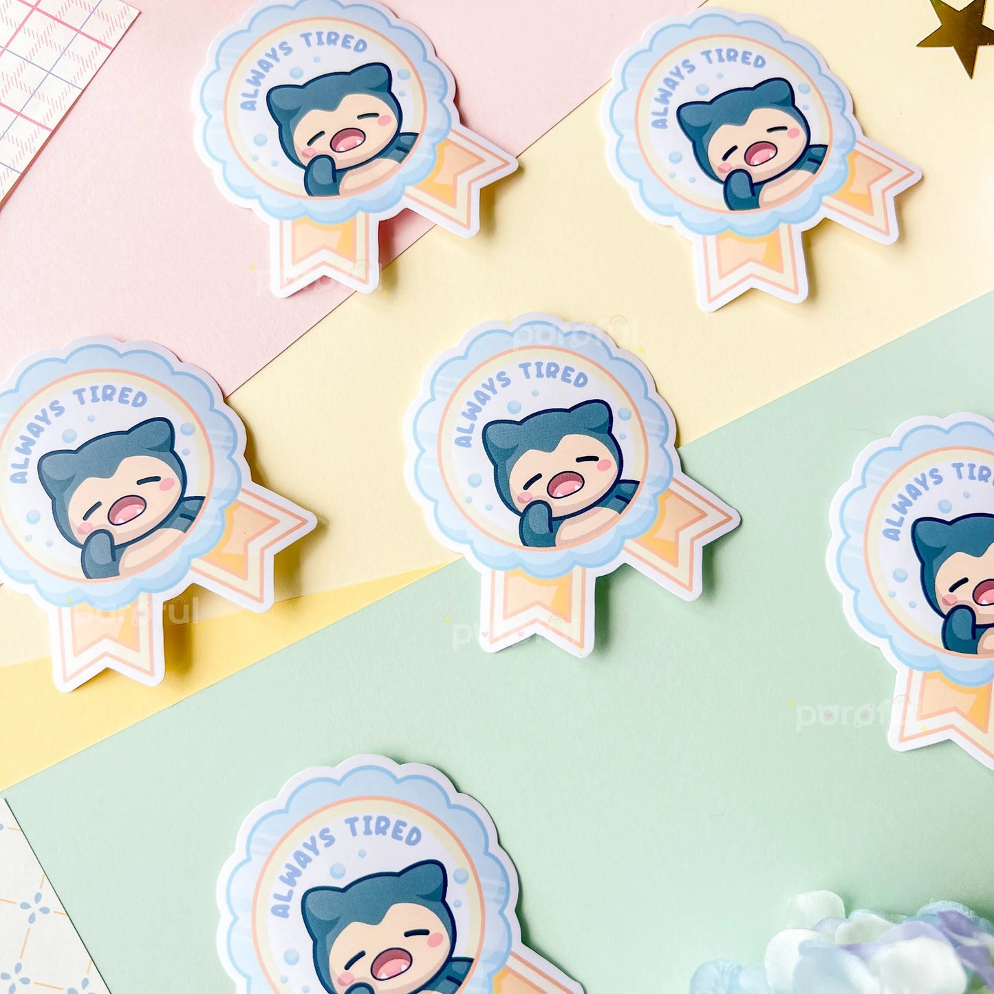 Relaxo "Always Tired" Sticker