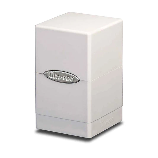 Satin Tower Deck Box - White