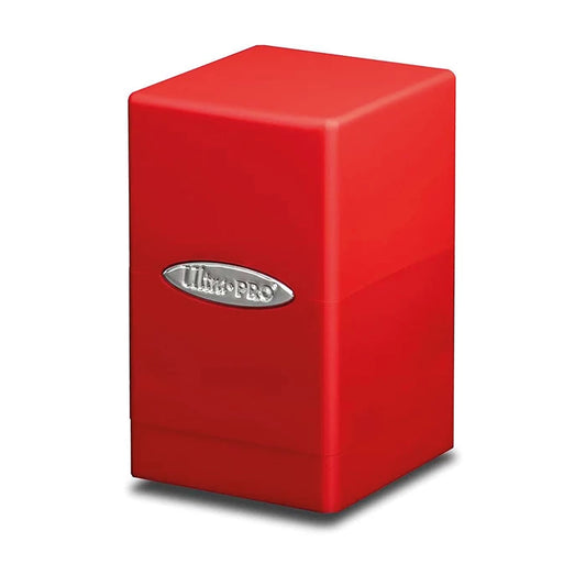 Satin Tower Deck Box - Red