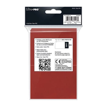 Red PRO-Matte Deck Protector Standard (100)