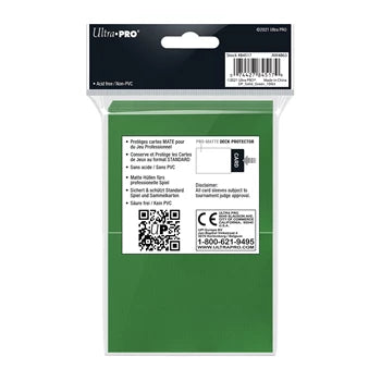 Green PRO-Matte Deck Protector Standard (100)