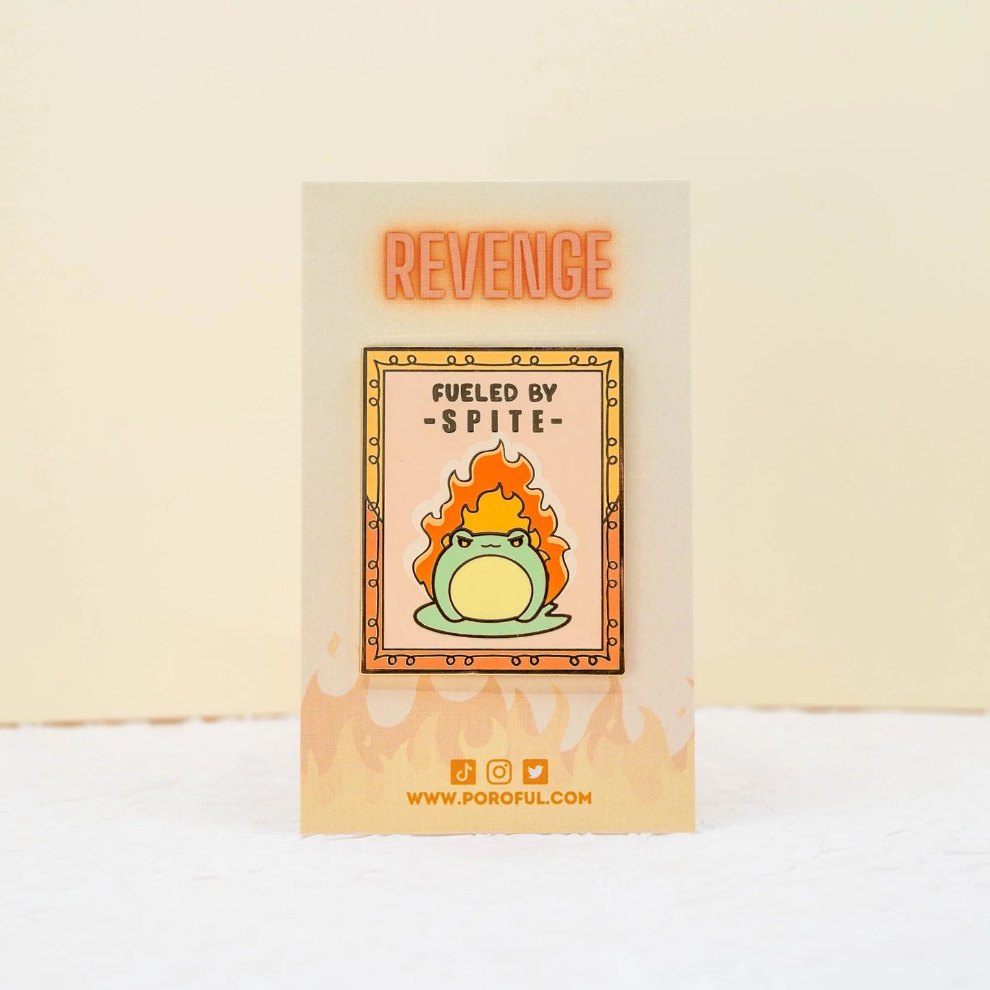 "Fueled by Spite" Pin