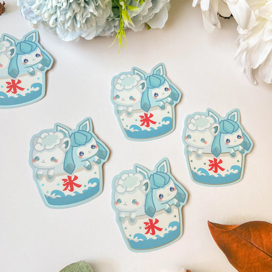 Alola Vulpix & Glaziola "Eis Typ" Sticker