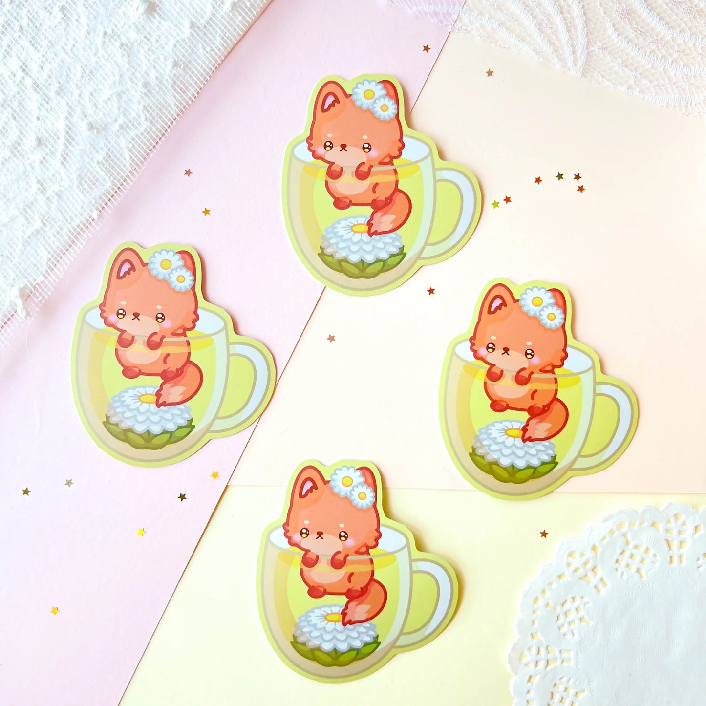 "Kamillentee Fuchs" Sticker