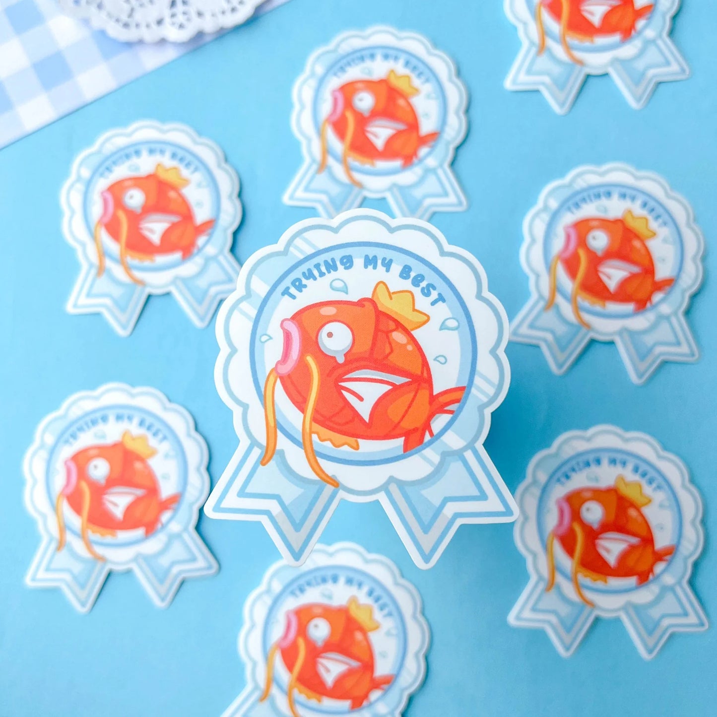 Karpador "Trying My Best" Sticker