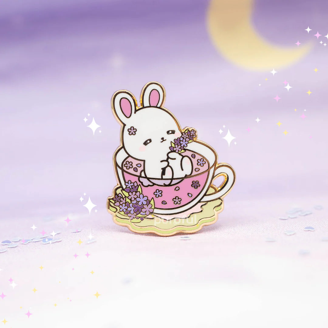 "Lavender Bunny" Pin