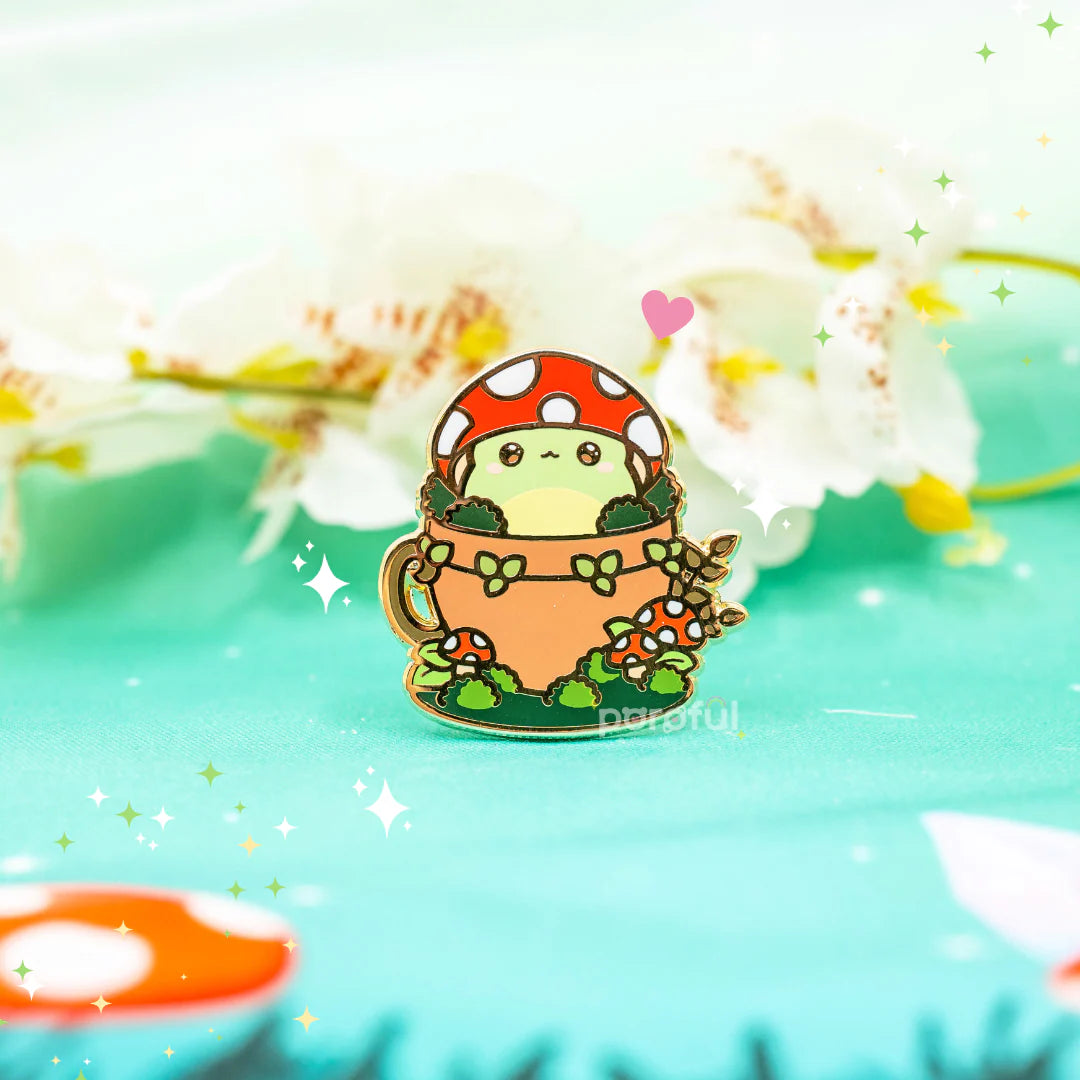 "Mushroom Froggy" Pin