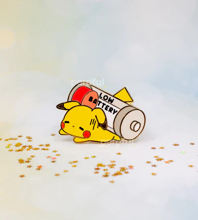 Pikachu "Low Battery" Pin
