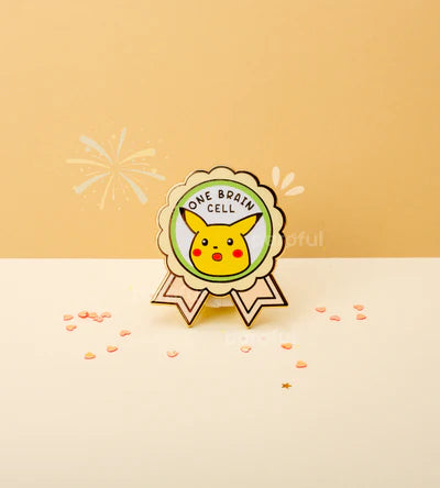 Pikachu "One Brain Cell" Pin