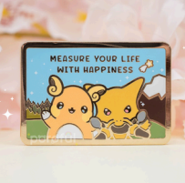 Raichu & Simsala "Measure Your Life with Happiness" Pin